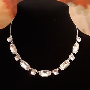 GIVENCHY PAVÈ AND STONE COLLAR NECKLACE